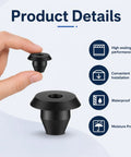 30 Pack Bottle Jack Rubber Plugs For 5 16 Inch Hole Flat Head Hydraulic Oil Filler Bung shown with sealing features