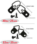 Tough As Nails Heavy Duty Picture Hanging Kit With Slick Storage Box And Rust Proof Hardware Includes D Ring Hangers and screws