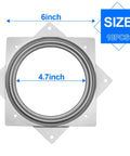 Ten Pack Square Lazy Susan Turntable Plate 6 Inch Beefy Heavy Duty 500 Lb Capacity Rotating Bearing Swivel Plate dimensions