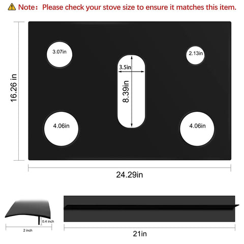 Gas Stove Top Burner Covers And Mats Set For Range Cooktops Nonstick Reusable Oven Liners dimensions and thickness