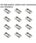 Pack Of Twelve Heavy Duty M8 T Slot Nuts Featuring Super Grippy Spring Ball Loaded Heads, carbon steel, arranged in neat rows.