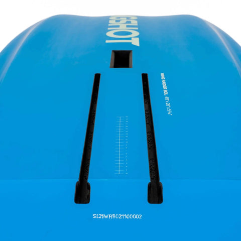Wing Raider V1 Wing Foil Board 70 L bottom view showing foil mount and design details for stable control and easy progression