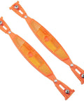 Orange Mountain Bike Reflector Set With Spoke Light And Tail Light Includes Screws Weatherproof Reflective Plastic Safety Gear