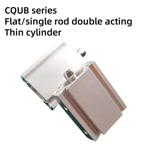 Space Saving Double Acting Pneumatic Actuator Cylinder Delivering Smooth Bidirectional Thrust And Narrow Wall Frame That Navigates Confined Joints Without Breaking A Sweat For Fast Automation Rigs And Dependable Workshop Gear At 20mm Stroke with flat design.