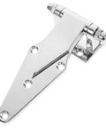 Heavy Duty Commercial Refrigerator Door Hinge In Zinc Alloy Silver For Industrial Ovens Chest Freezers And Freezer Doors Universal Hinge Parts Built Tough For Maximum Door Support, silver zinc alloy hinge close-up