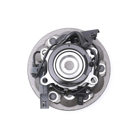Front view of Front Left Wheel Bearing Hub Assembly Fits 2004 To 2008 GMC Canyon And 2006 To 2008 Chevy Colorado 2WD Z71 Off Road Chassis With ABS