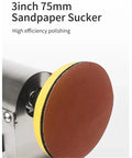 3-inch 75mm sandpaper sucker on Pro-Grade Benchtop Polisher For Jewelry And Rock Crystal for efficient finishing