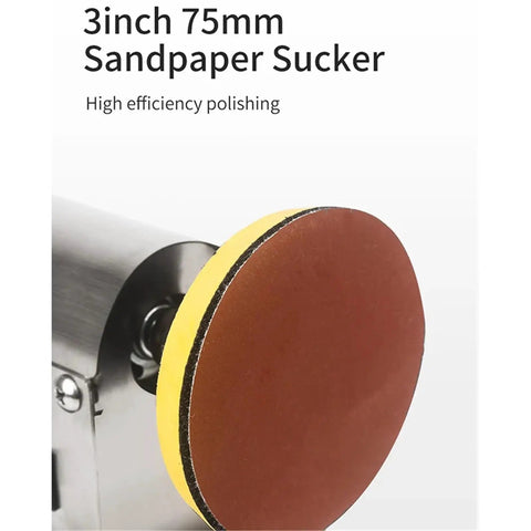 3-inch 75mm sandpaper sucker on Pro-Grade Benchtop Polisher For Jewelry And Rock Crystal for efficient finishing