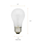 2 Pack A15 15W Dimmable Incandescent Light Bulbs E26 Medium Base 120V Soft White Warm White For Table Lamps Hallways And Decor Lighting In Homes