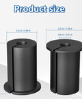 Slick Starlink Cable Routing Kit And Wall Grommet For One Inch Holes dimensions showing two black rubber grommets for clean routing.