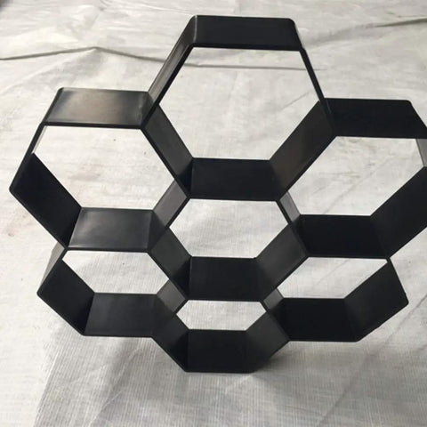 Hexagon Brick Mold For Concrete Pavers Reusable Hex Tile Mold For DIY Garden Path And Patio Floors Easy To Use No Fuss Durable Build 11.41 By 11.02 By 1.69 Inches Perfect Paver Template