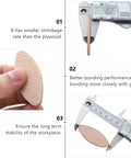 Image showcasing 100 Piece Pack Beech Wood Joining Biscuits for precise measurement and bonding performance in woodworking.