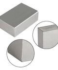 Hardened steel machinist setup block, 1 x 2 x 3 in, precision ground