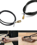 Heavy Duty Flex Shaft Extension For Bench Grinder And Drill Press Quick Swap Rotary Tool Bit Adapter With Reinforced Iron Wire Core, visible in multiple angles.