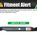 42 Inch Mower Blades For Craftsman LT1000 LT2000 T110 Zero Turn Riding Mower Replacement 138971 with 5 Point Star