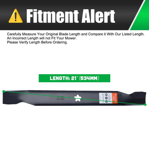 42 Inch Mower Blades For Craftsman LT1000 LT2000 T110 Zero Turn Riding Mower Replacement 138971 with 5 Point Star