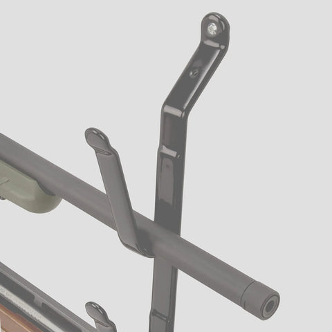 Rear Window Gun Rack for Trucks and Walls Holds Shotgun Rifle and Bow With Adjustable Design Heavy Duty Firearm Mount Secure Two Piece
