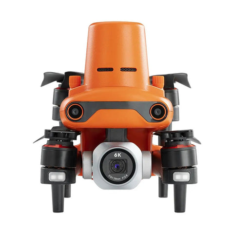 Front view of EVO II V3 Pro 6K RTK Rugged Drone Bundle With 1 Inch CMOS Sensor, showcasing camera and sensors.