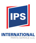 Logo of International Parts Service LLC featuring a blue and red design with the initials IPS prominently displayed.