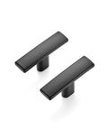 Curved Matte Black Cabinet Pulls 10 Pack For Kitchen And Home Cabinets, 1.75 Inch Length, zinc alloy construction, simple modern style