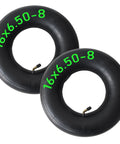 Two Pack Inner Tubes For 16x6.50-8 And 16x7.50-8 Tires With Bent Valve Stem Beefed Up Rubber For Extra Cushion Fits Lawn Mowers Snow Blowers ATVs Go Karts And More