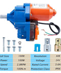 Greenhouse Roll Up Motor Kit 24V 100W Electric System For Auto Venting, Easy Install, No Fuss Setup, Durable Gear Drive