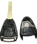 Porsche Key Fob Cover Case Replacement 3 Button Shell Fits 911 Cayman Boxster Carrera GT, open view showing interior design