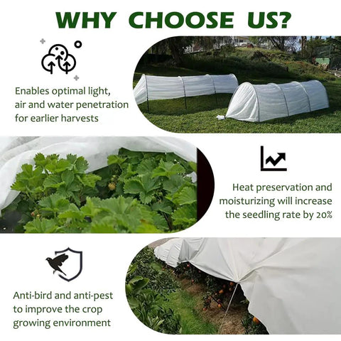 Chill Proof Your Garden With This 7x50ft Frost Cloth Floating Row Cover For Cold Weather And Shade Perfect For Outdoor Vegetables Trees And Greenhouse Protection All Winter Long