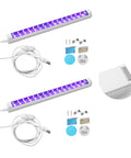 UV Black Light Bar USB 10W 1Ft LED Strip Lights For Bedroom Posters Fluorescent Paint Glow In The Dark Party Decor