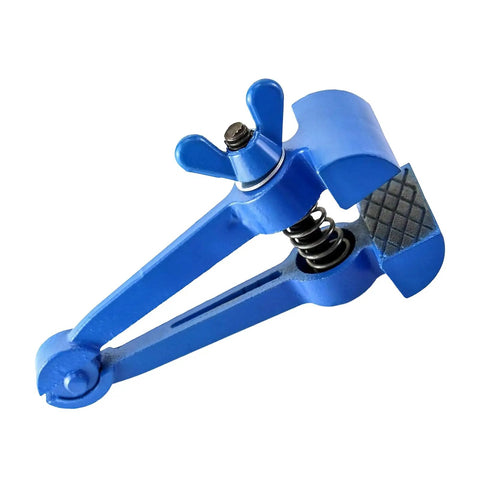 Heavy Duty Handheld Vise Pliers 50mm Mini Bench Clamp For DIY And Home Use, blue cast iron tool for clamping projects.