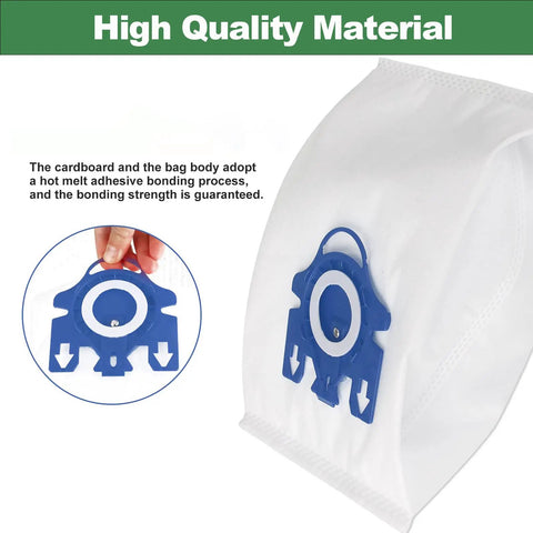 12 Pack AirClean 3D GN Vacuum Bags Replacement For GN Series Fits Classic C1 Complete C1 C2 C3 showing bag and seal detail