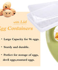 Clear 24 Egg Tray With Lid 4 Pack Deviled Egg Holder Organizer For Fridge Plastic Egg Storage Container with deviled egg
