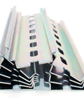 Stack of Ten Piece TS Thirty Five Seven Point Five Slotted DIN Rail Zinc Plated SPCC Steel RoHS CE Certified Rails