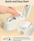 Portable Bluetooth Label Maker Straight Up Game Changer For Home Office And Storage Dope Rechargeable Label Printer With Waterproof Tape Rolls, easy setup process.