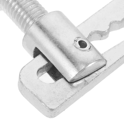 Spring Loaded Trailer Pin Latch M12x25mm Galvanized Steel Rugged Beefy Heavy Duty Gate Lock Ramp Gate Hardware For Secure Hauling And Quick No Nonsense Trailer Access, close-up