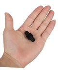 Hand holding a Heatproof Rubber Steam Wand Cover For Espresso Machine Pro Grade Insulation Sleeve in black color