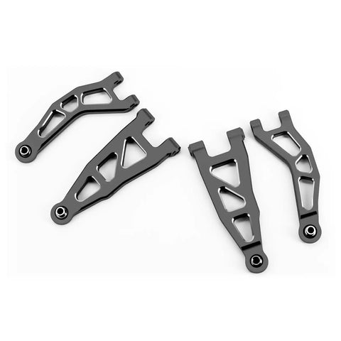Beefed Up Aluminum Alloy Front And Rear Swing Arms Upgrade For Arrma 1 18 Granite Grom Typhon Grom Black High Strength 6061 T6