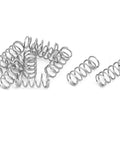 uxcell 304 stainless steel compression springs, 4mm OD, 0.4mm wire, 10mm free length, silver, 10 pcs