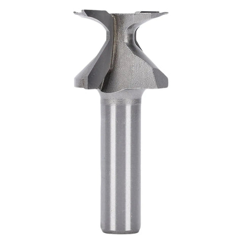 Get That Smooth Curved Cut With The 2 Inch Shank R30 Radius Arc Bending Integrated Router Bit For Woodworking Pros Who Want Perfect Cabinet Edges And Custom Furniture Pieces Without Any Hassle Or Splintering Issues Ever Again. Close-up view of a tungsten steel arc router bit, 2 inch shank, designed for curved wood cuts.