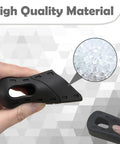 Black Bike Crank Boot Protectors, 4 Pack Silicone Crankset Guards, close-up showing high-quality silicone material