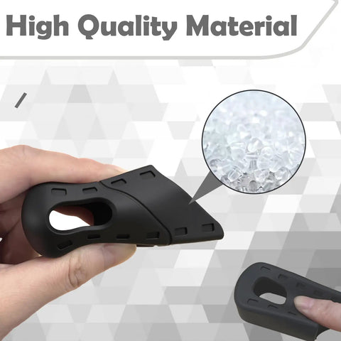 Black Bike Crank Boot Protectors, 4 Pack Silicone Crankset Guards, close-up showing high-quality silicone material