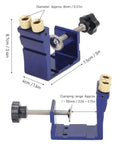 Mini Pocket Hole Jig Kit Set for Woodworking, Dowel Joint Tool and Woodworking Guides, Pro Grade Aluminum Alloy Carpentry Locator