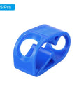 Plastic Tube Clamps Set Of 5 Pieces Three Sixteenth To Five Sixteenth Inch Tube OD Adjustable Flow Control Hose Clip in blue