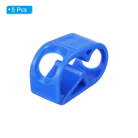 Plastic Tube Clamps Set Of 5 Pieces Three Sixteenth To Five Sixteenth Inch Tube OD Adjustable Flow Control Hose Clip in blue