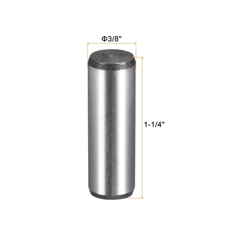 Rock-Solid 3/8-Inch By 1-1/4-Inch Dowel Pins Made From Heat Treated Alloy Steel With Extra Hardness Bright Finish