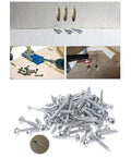 Washer Head Pocket Hole Wood Screws 100 Pieces Self Tapping Stainless Steel Fully Threaded for woodworking projects
