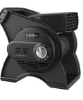 12-Inch Portable Utility Fan With Pivoting High Velocity Air, 289 CFM, Three Speeds, Dual Outlets, 120V, Black