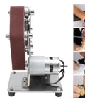 Torch Mini Electric Belt Sander Grinder Machine For Polishing And Smoothing Metal Or Wood Projects Compact Desktop Tool with stainless steel frame