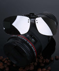 Polarized Clip On Sunglasses With Flip Up Design Silver Mirrored Lenses Unisex Outdoor Glasses For Driving Fishing Sports And Travel