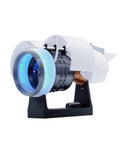 Massive Scale Turbofan Engine Building Kit With Ultra Complex Abundant Parts And Hyper Realistic Assembly on display stand